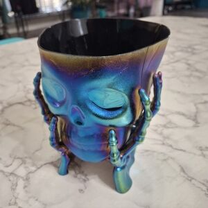Iridescent Skull Decor Bowl